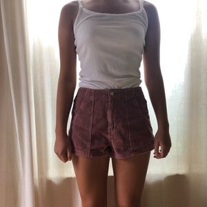 Pink Corduroy Mom Shorts Pac Sun
